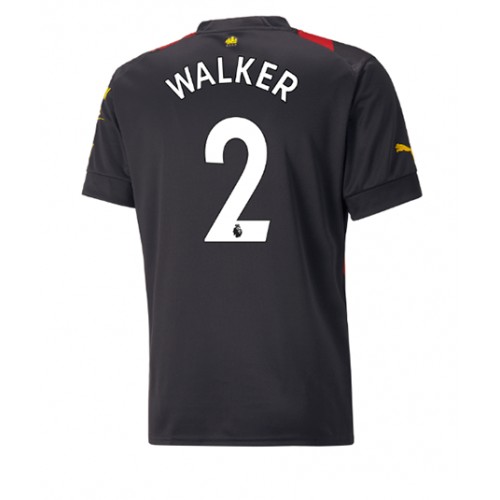 Fotbalové Dres Manchester City Kyle Walker #2 Venkovní 2022-23 Krátký Rukáv